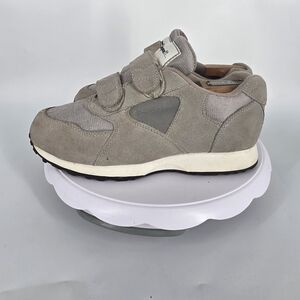 Vintage MacGregor Men's 6.5 Wide Grey Suede Velcro Walking Shoes Comfort Trainer